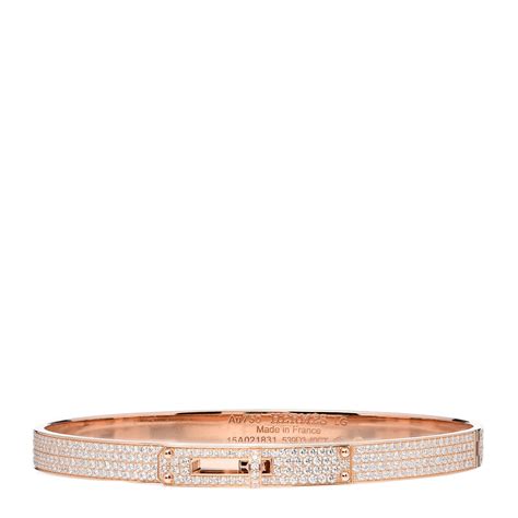 hermes bracelet diamonds|Hermes kelly bracelet full diamond.